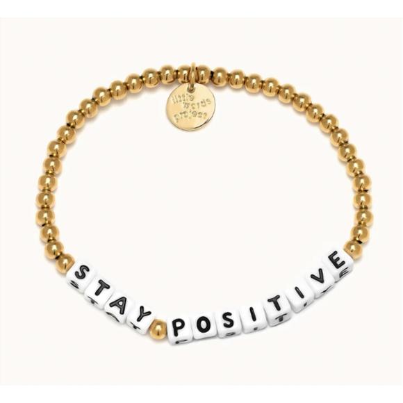 Little Words Project Bracelets Gold Letters main image 1